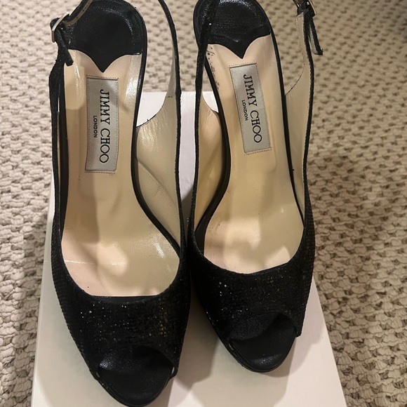 Jimmy Choo Glitter Nova Slingback - Picture 2 of 5